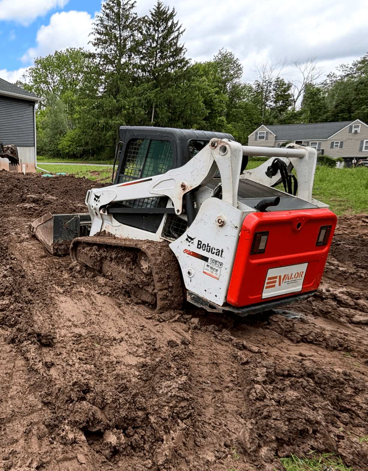 Billy Kittell, Founder & Owner, USMC Veteran, on-site supervising excavation work in Syracuse, NY